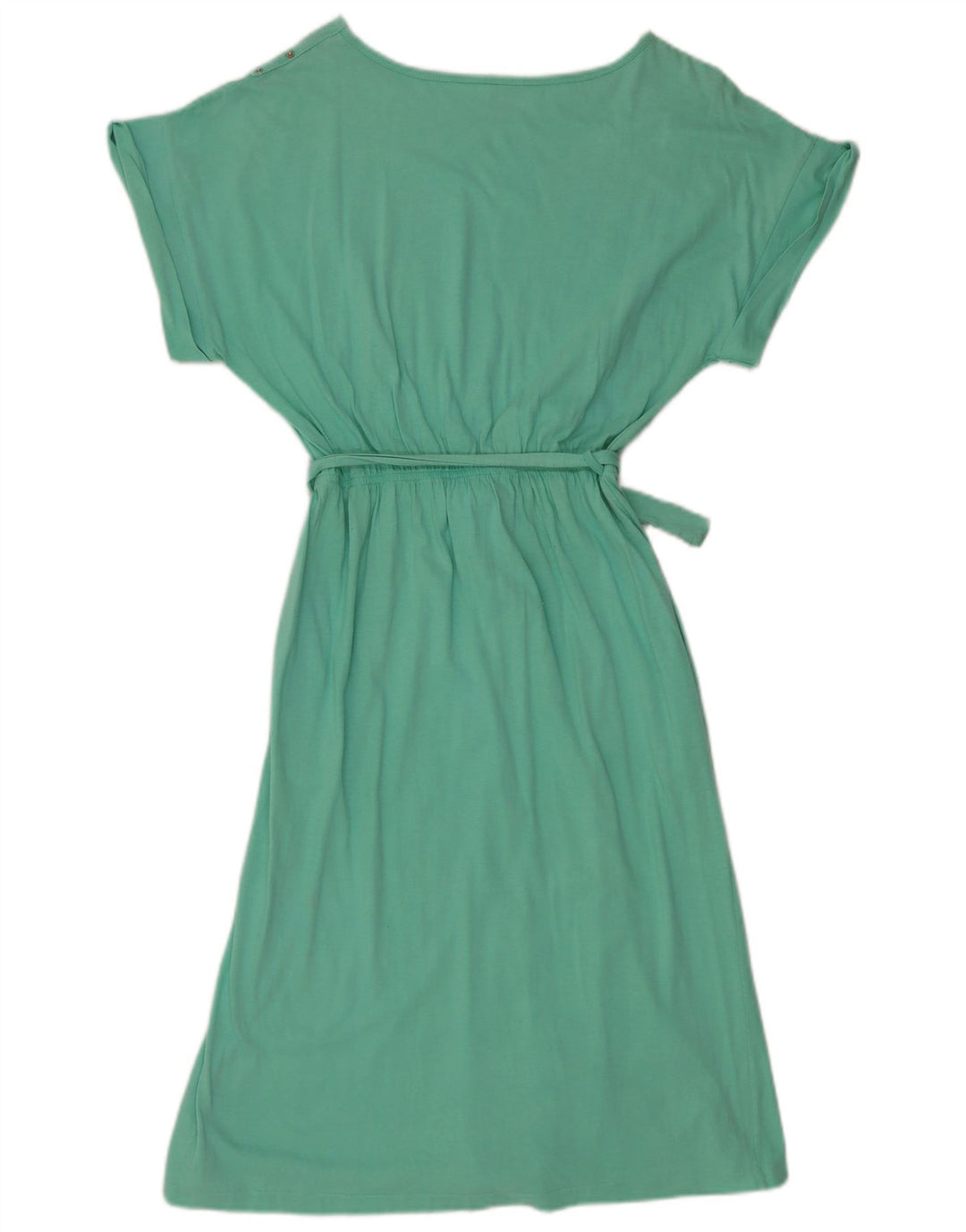 VINTAGE Vestido Básico Mujer EU 40 Algodón Verde Medio