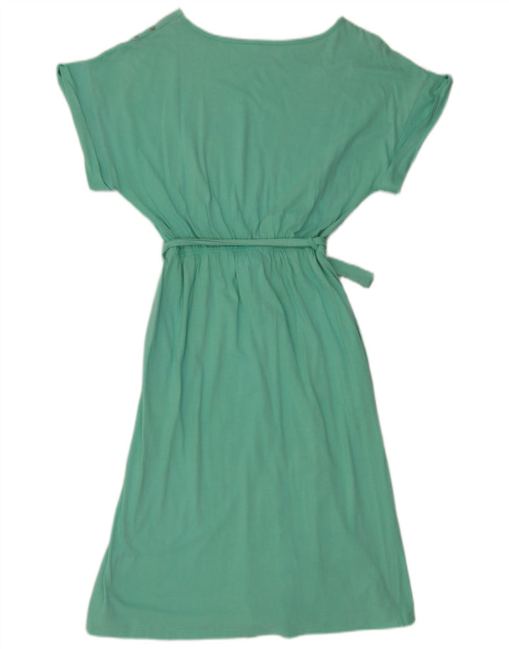 VINTAGE Vestido Básico Mujer EU 40 Algodón Verde Medio