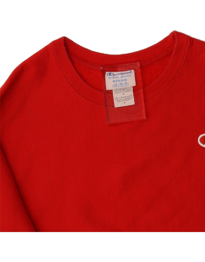 CHAMPION Womens Sweatshirt Jumper UK 14 Medium Red Cotton Vintage Champion and Second-Hand Champion from Messina Hembry 
