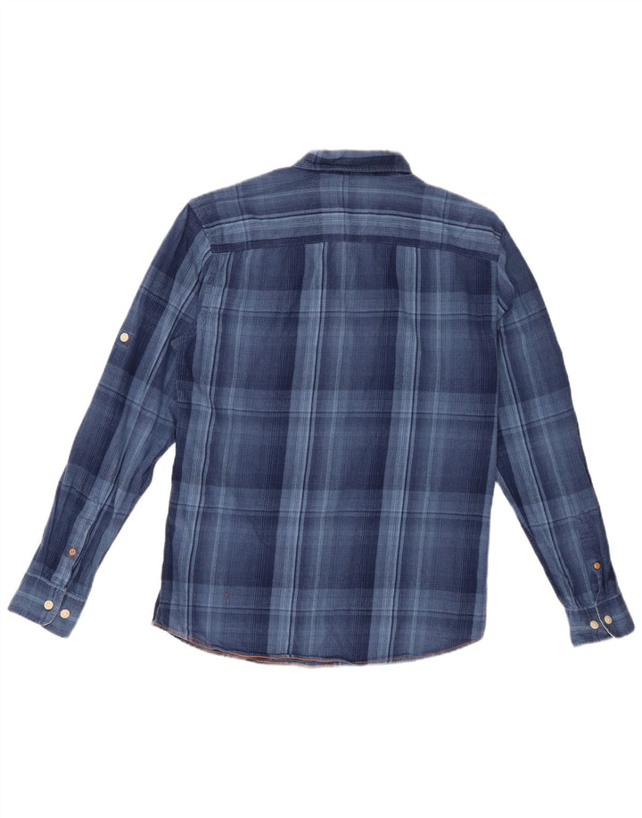 JACK & JONES Hombre Camisa De Franela Medium Blue Check