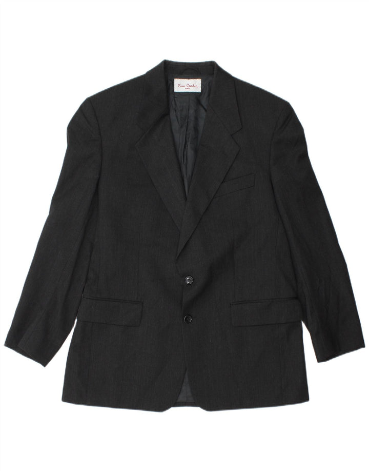 Pierre Cardin Chaqueta Blazer de 2 Botones para Hombre UK 38 Mediana Negra Lana Nueva