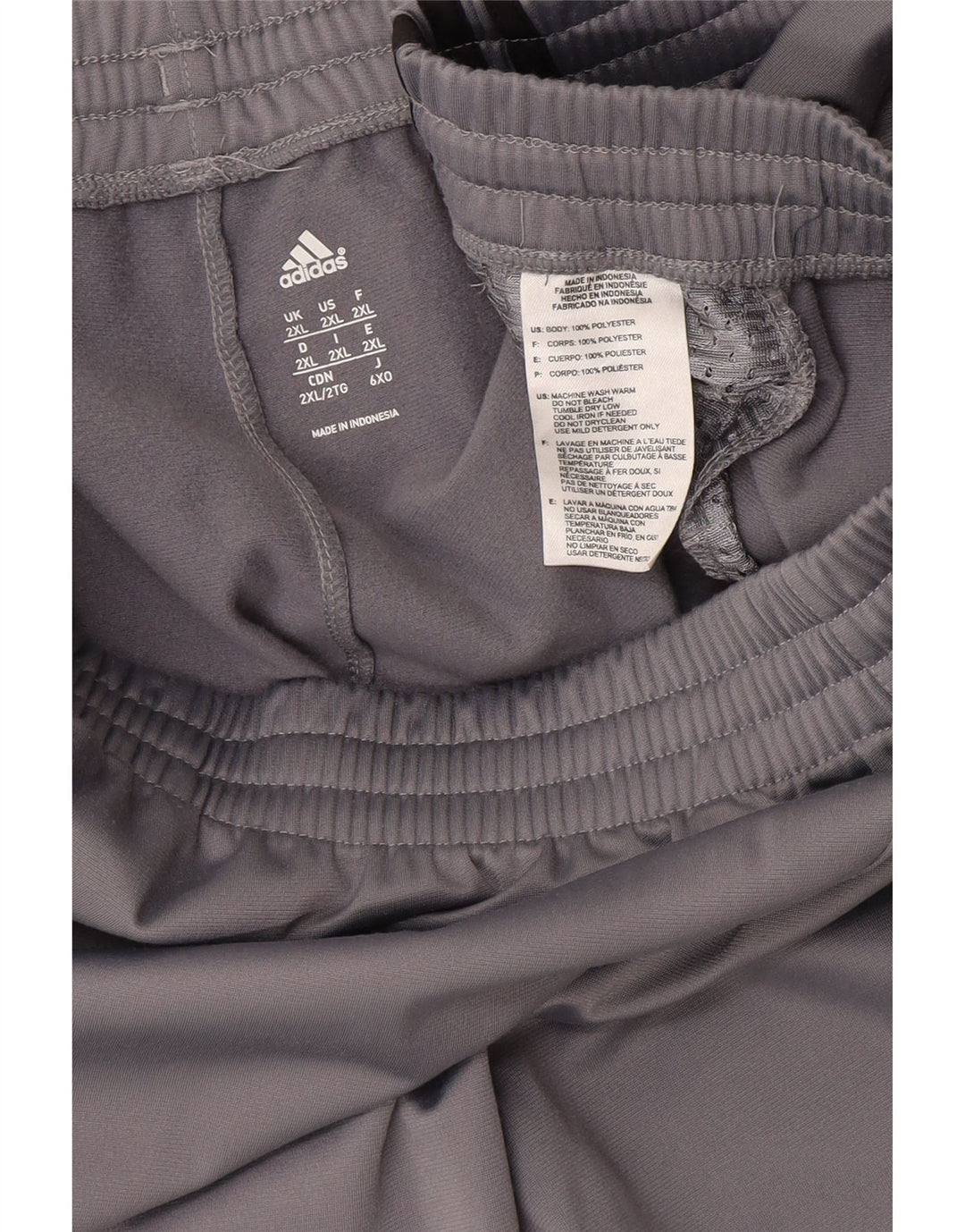 Pantalón de chándal ADIDAS para hombre 2XL Gris Poliéster