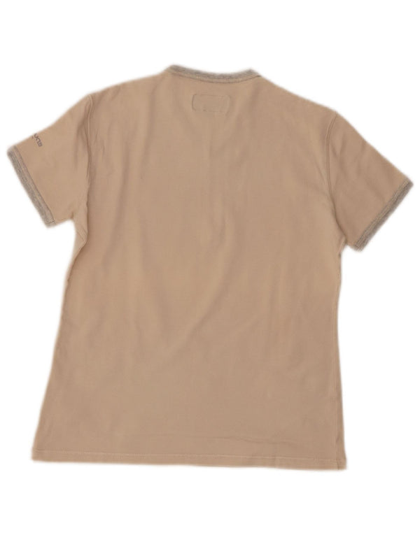 Calvin Klein Camiseta Caquis para Mujer Top UK 10 Small Off White Colorblock