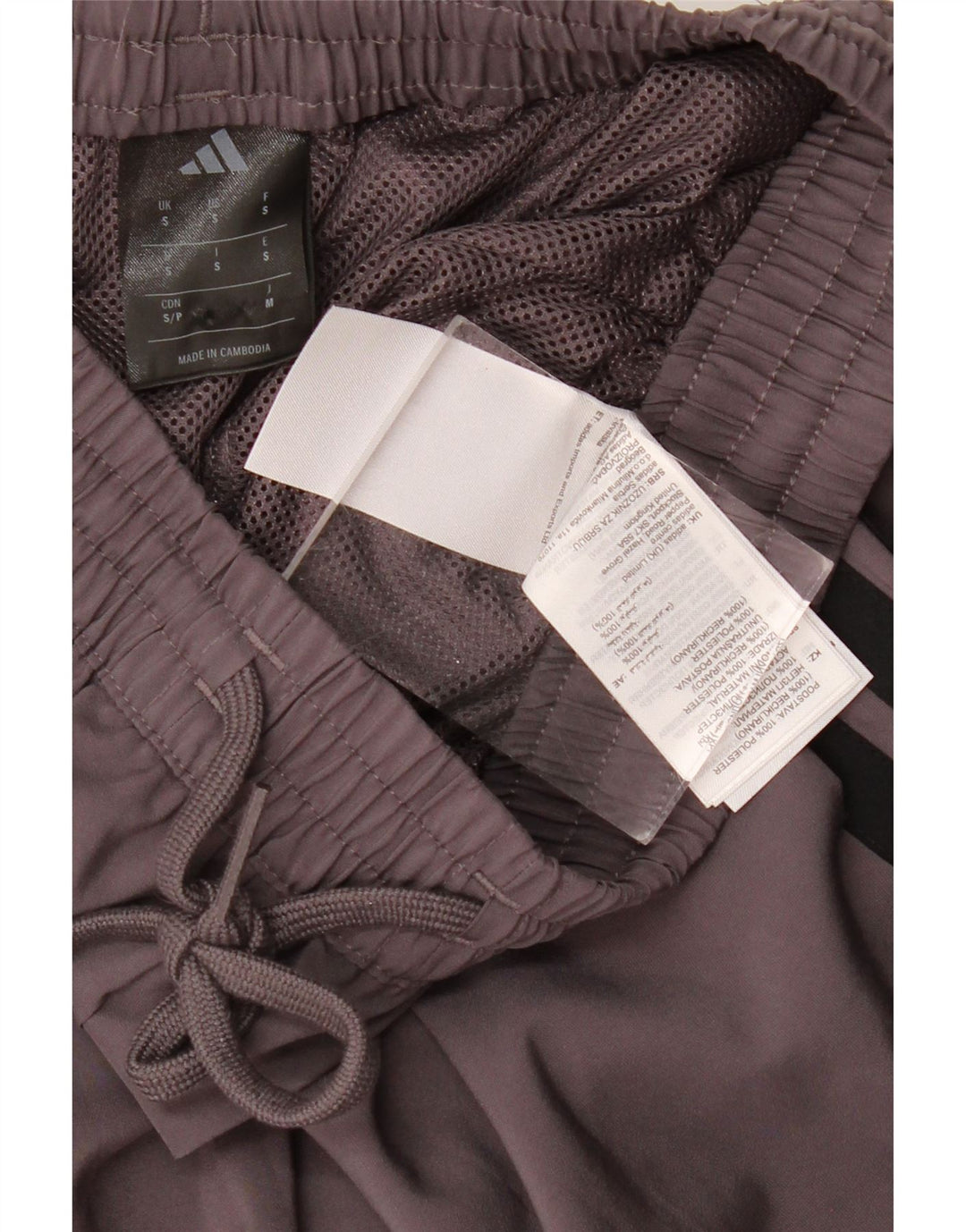 ADIDAS Pantalones cortos deportivos para hombre Pequeño Gris Poliéster