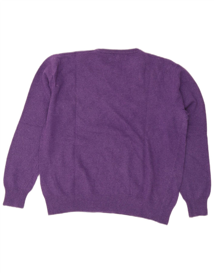 Kappa - Jersey de cuello redondo para mujer, talla 40, lana morada mediana