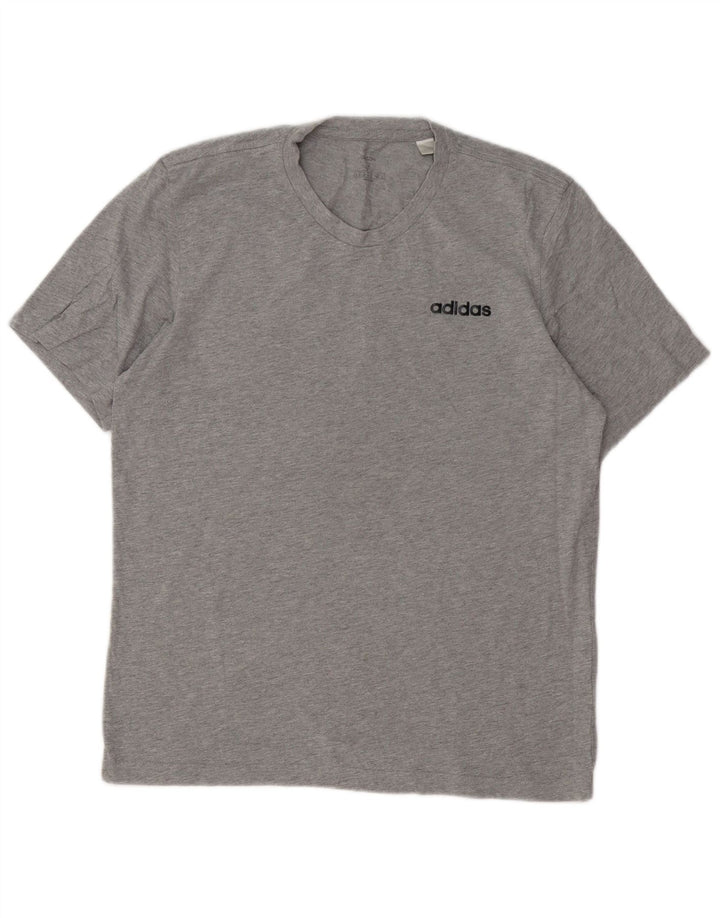 Camiseta ADIDAS Hombre Top Algodón Moteado Gris Medio