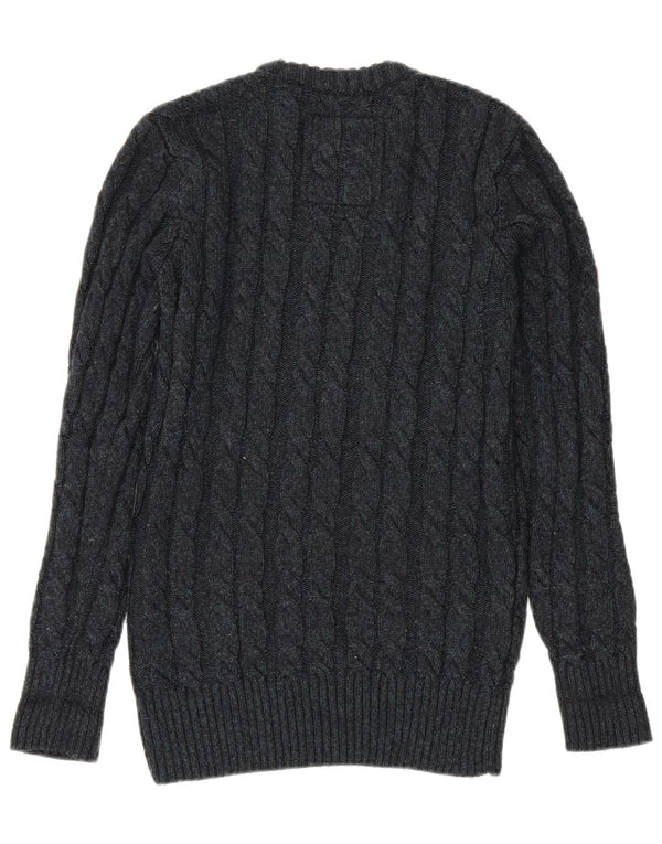 Superdry Jersey De Cuello Redondo Para Hombre Pequeño Acrílico Azul Marino