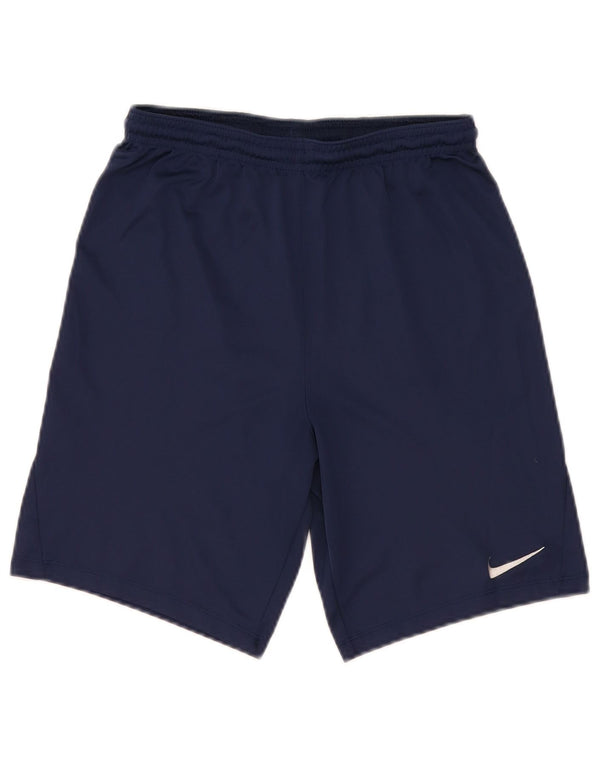 Nike Pantalones cortos deportivos Dri Fit para niños 13-14 años XL Azul marino Poliéster