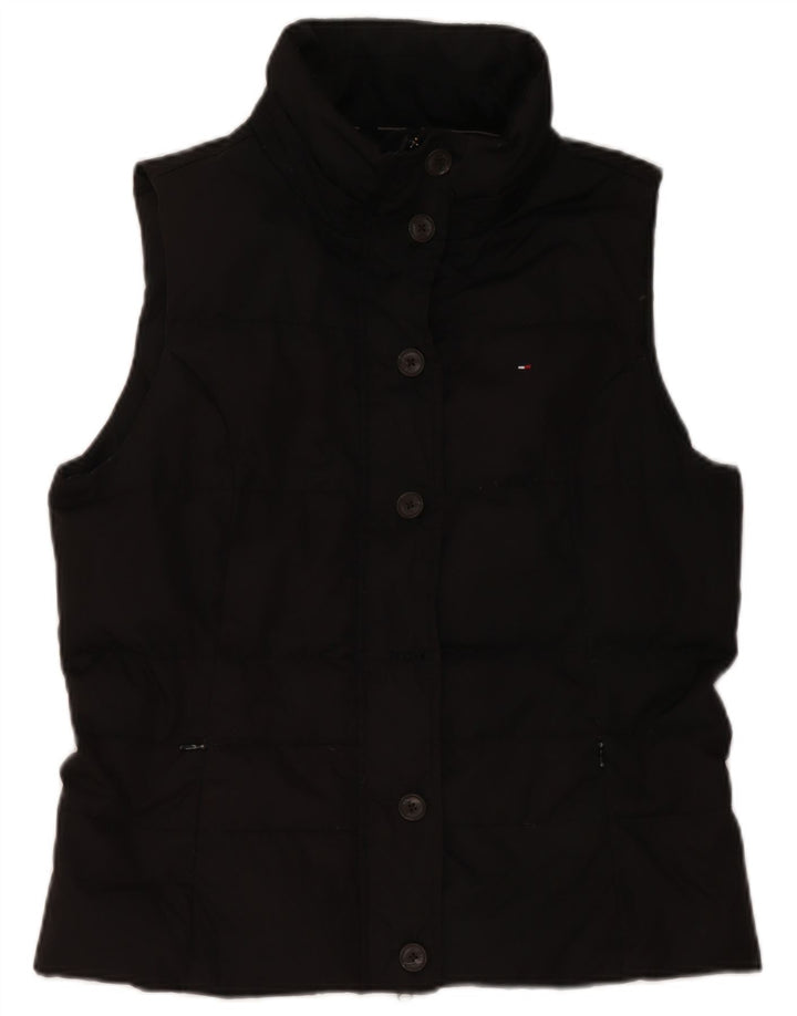 Tommy Hilfiger Chaleco acolchado para mujer UK 44 Grande Poliéster negro