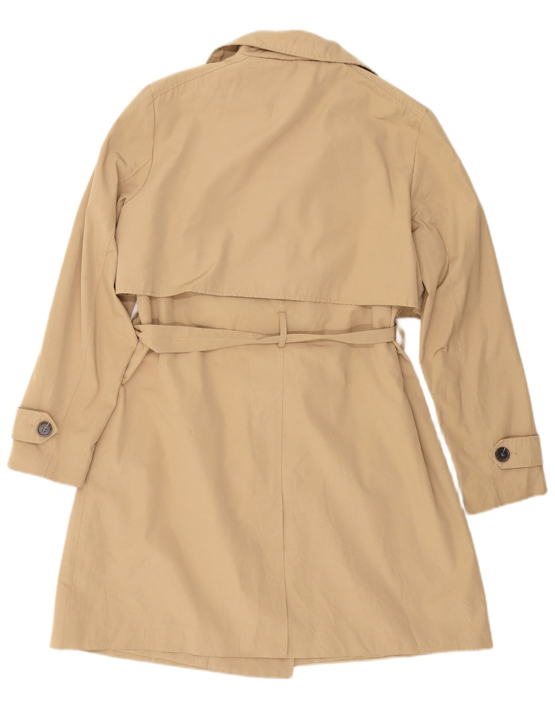 ZARA Mujer Gabardina ES 40 XL Algodón Beige