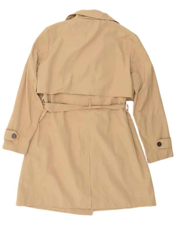 ZARA Mujer Gabardina ES 40 XL Algodón Beige
