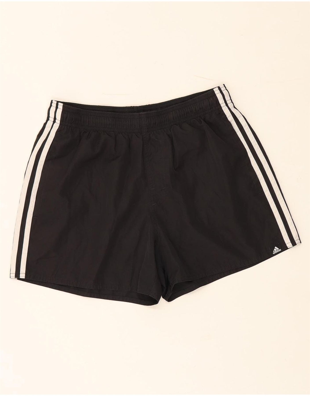 Adidas Pantalones cortos deportivos para mujer UK 12 Mediano Negro Poliéster