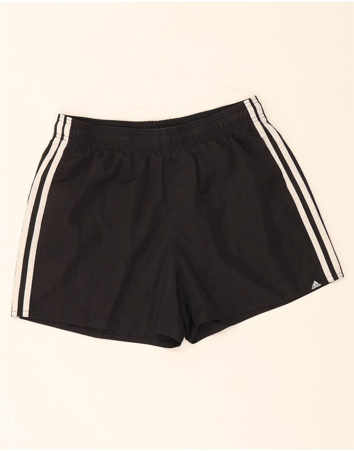 Adidas Pantalones cortos deportivos para mujer UK 12 Mediano Negro Poliéster