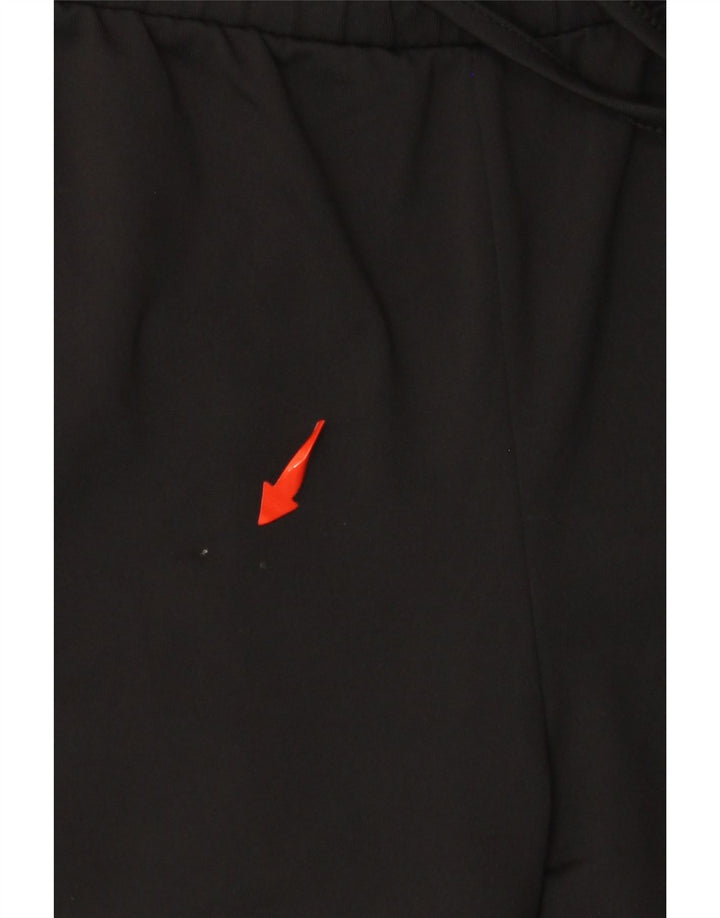 VINTAGE Pantalones cortos deportivos gráficos para mujer Reino Unido 14 Bloque de color negro grande