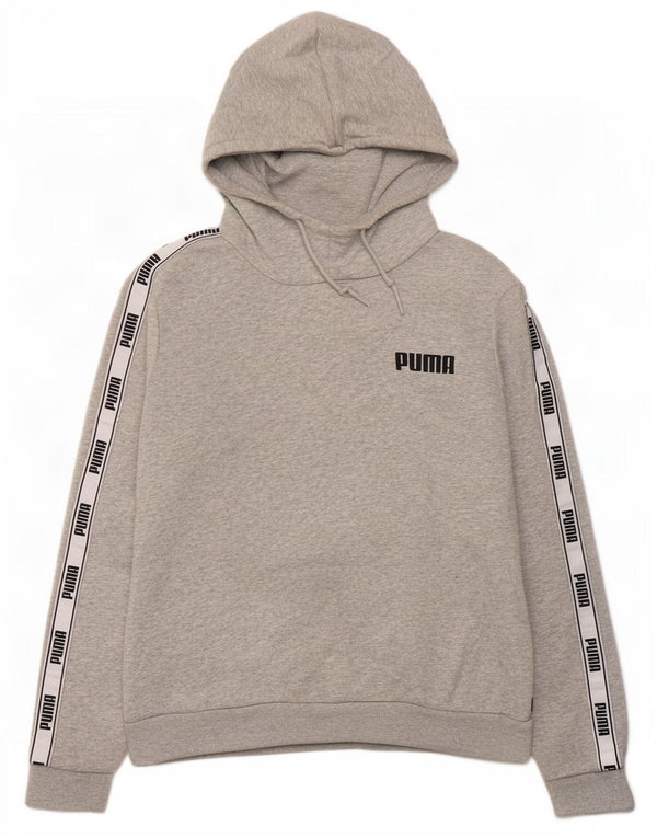 Puma - Sudadera con capucha para mujer, talla grande, color gris, algodón