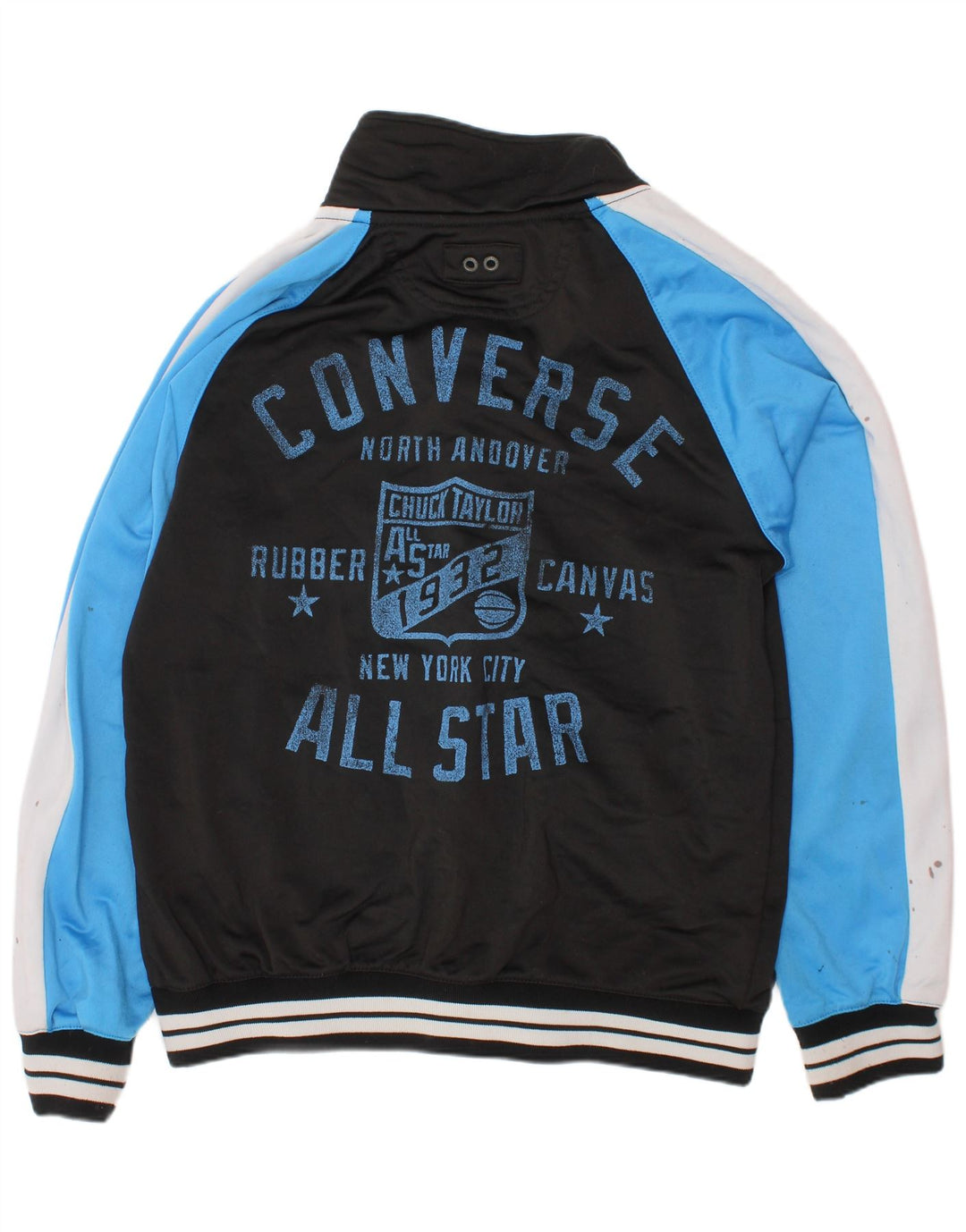 CONVERSE Chaqueta de chándal para niños 10-11 años Mediana Negro Colorblock