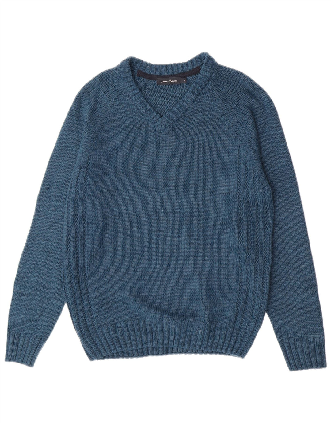 James Pringle - Jersey con cuello en V para hombre, acrílico azul pequeño
