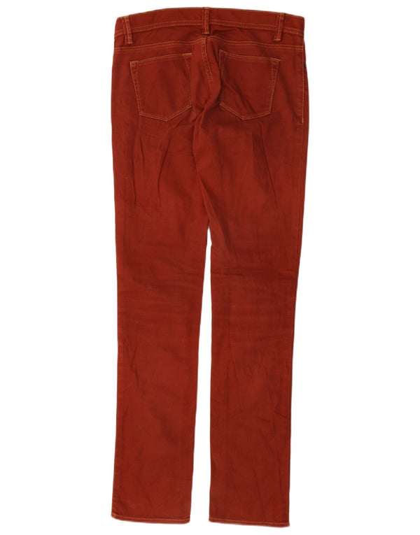 Benetton Pantalón Casual Slim W26 L32 Rojo