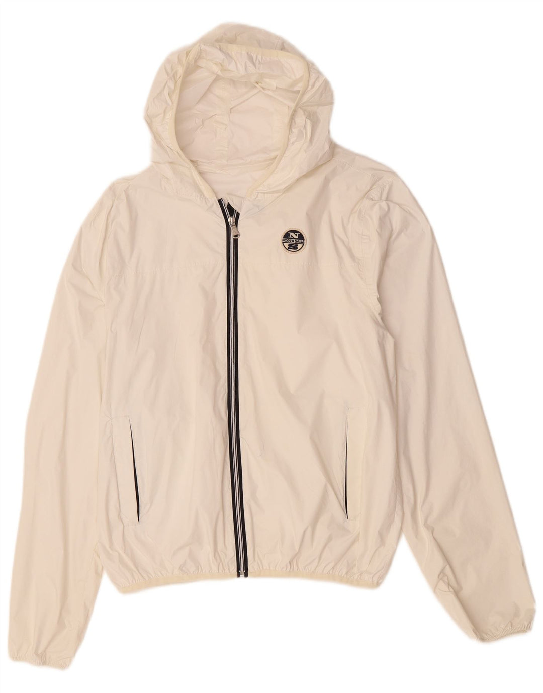 Chaqueta impermeable con capucha para mujer North Sails UK 40 Medium White