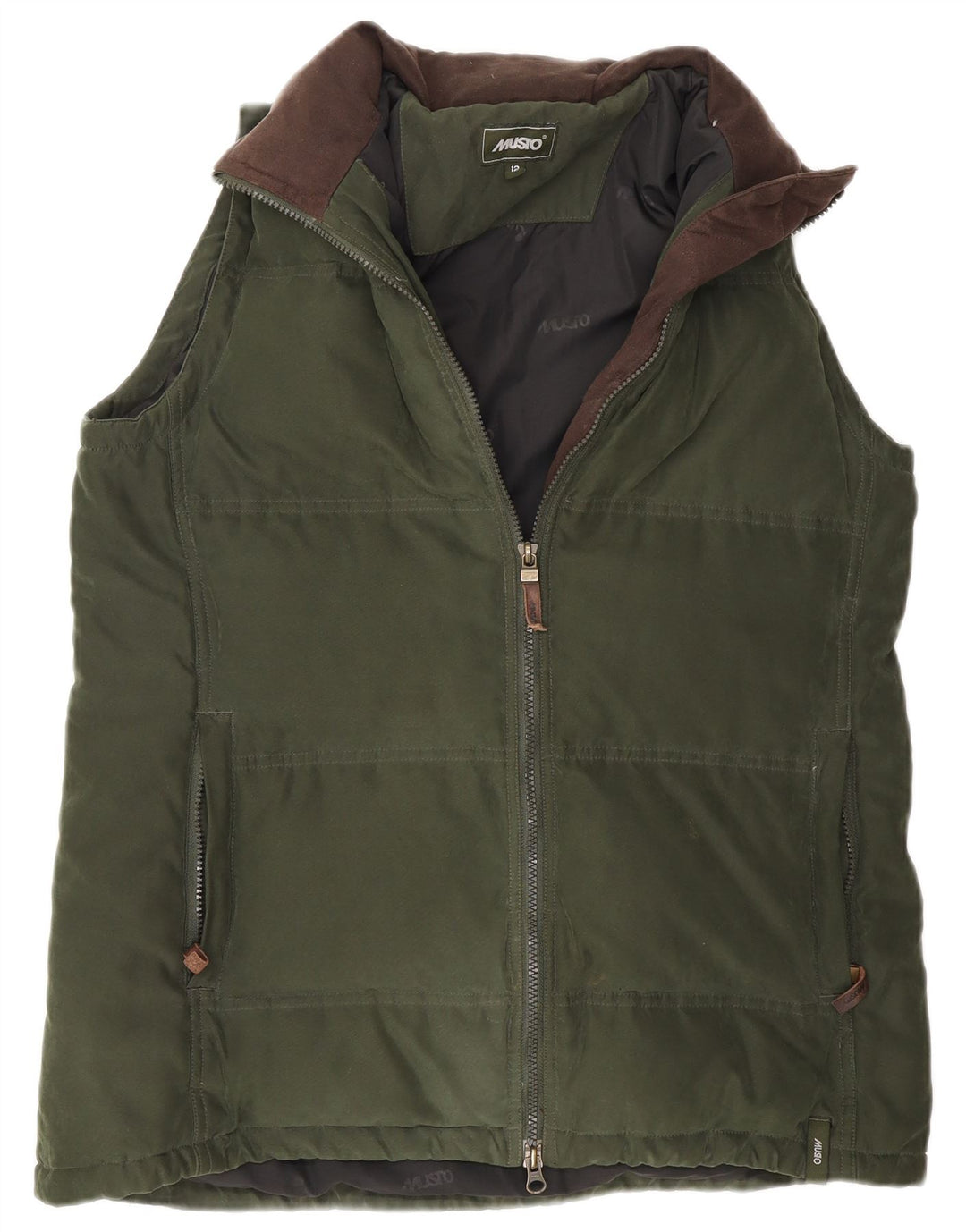 Musto Chaleco acolchado para mujer UK 40 Poliéster verde medio
