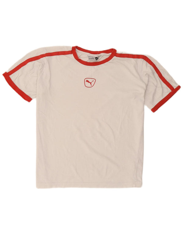 Camiseta Puma Hombre Top XL Blanco Colorblock