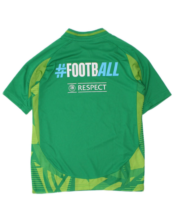 Adidas Camiseta gráfica Aeroready para niños 7-8 años Verde Colorblock