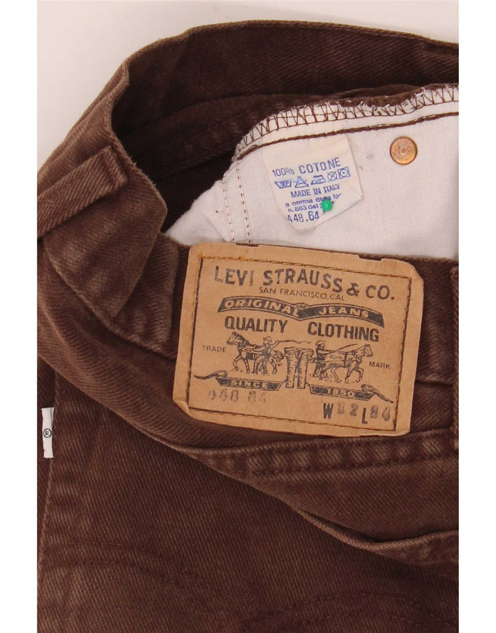 Levi's Hombre 448 Vaqueros Rectos W32 L34 Algodón Marrón