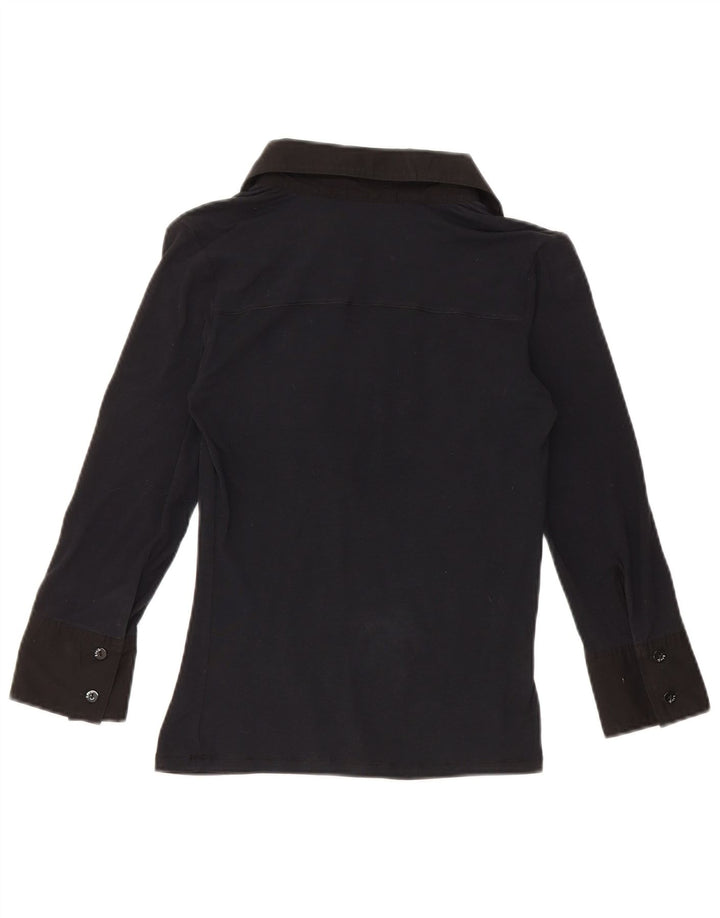 Liu Jo Blusa de manga 3/4 para mujer UK 8 Small Azul marino