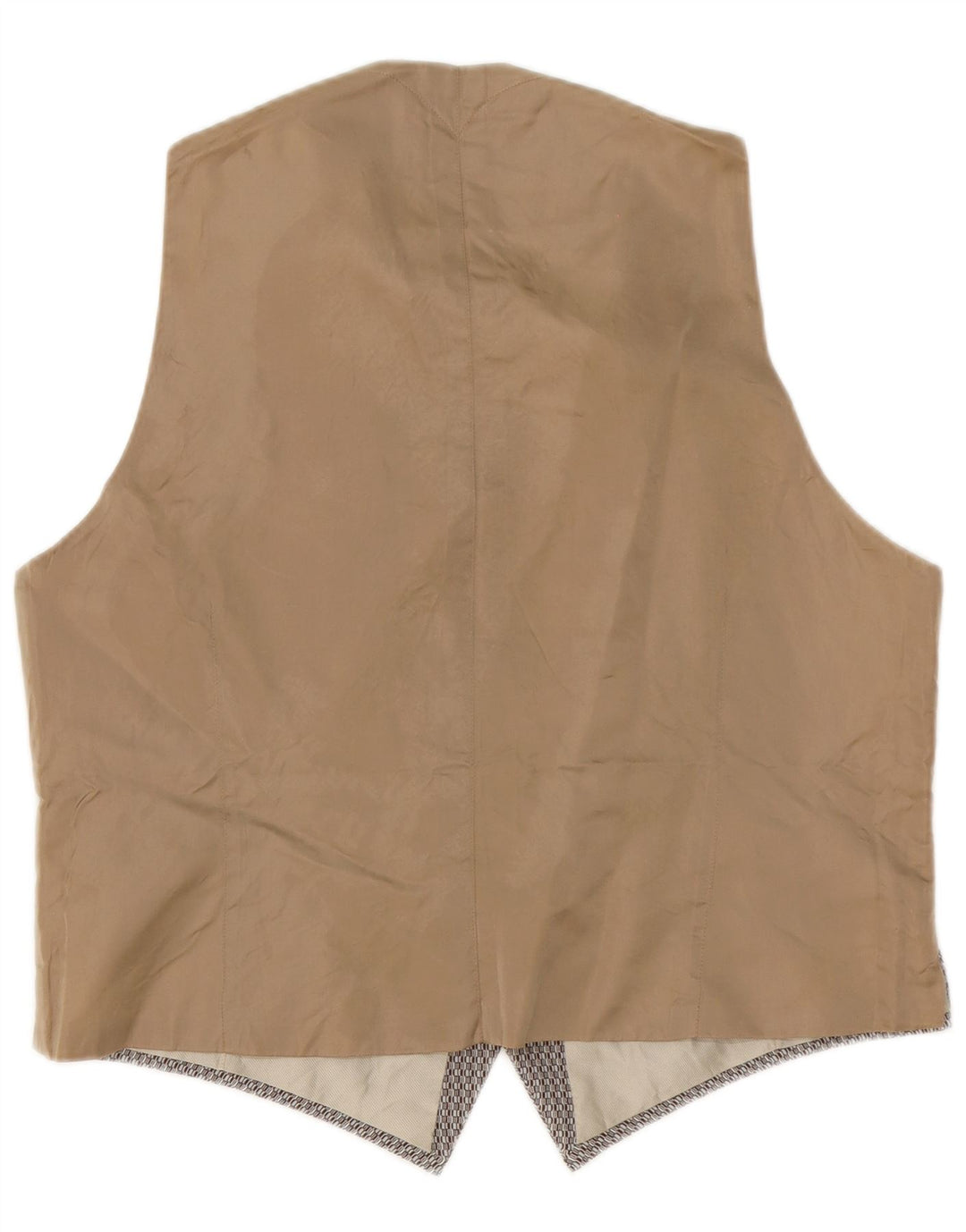 Chaleco vintage para hombre grande gris geométrico
