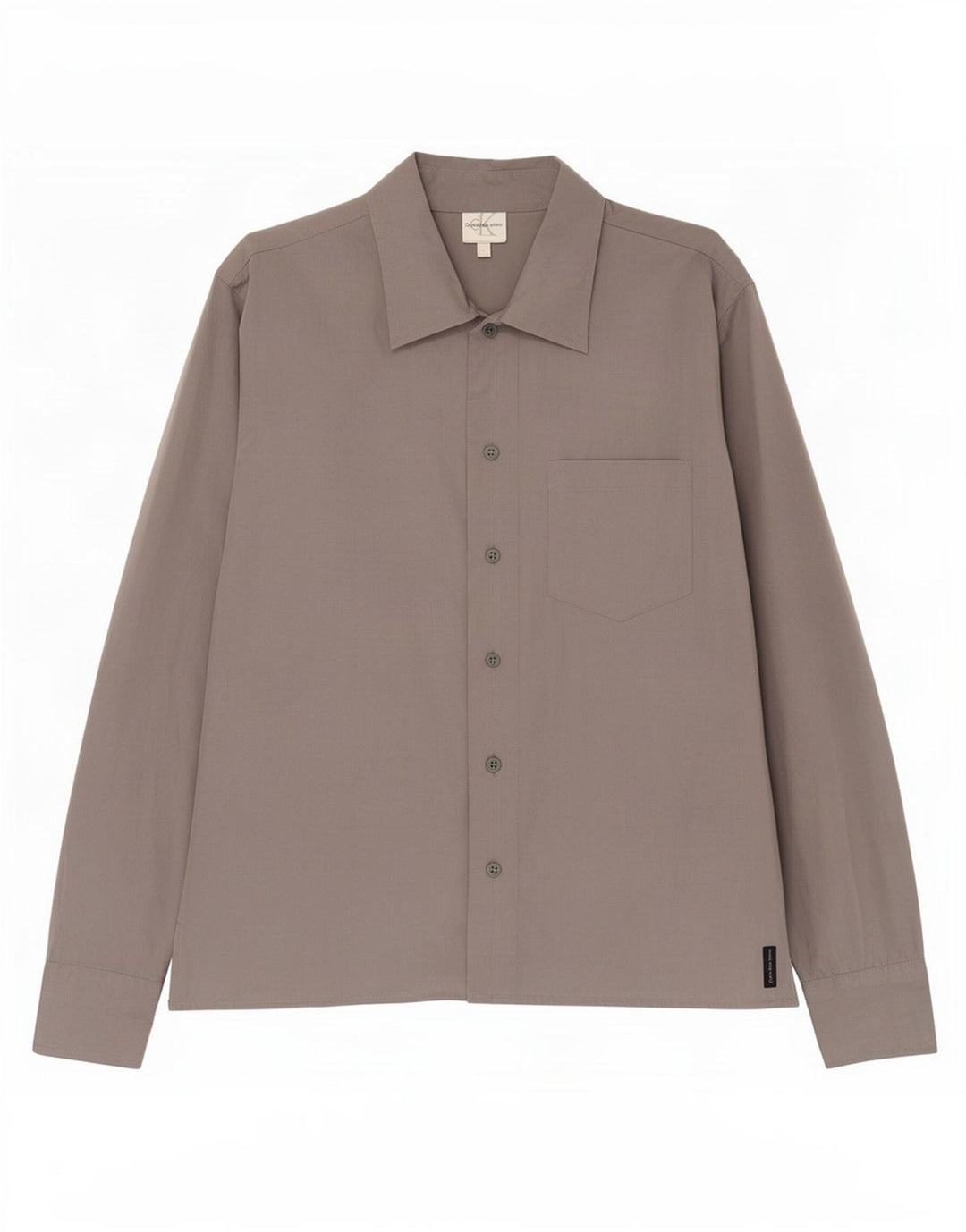Camisa Calvin Klein Jeans Hombre Grande Poliéster Gris