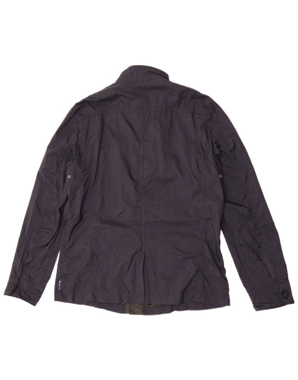 Armani Jeans Chaqueta utilitaria para hombre UK 42 XL Poliamida azul marino