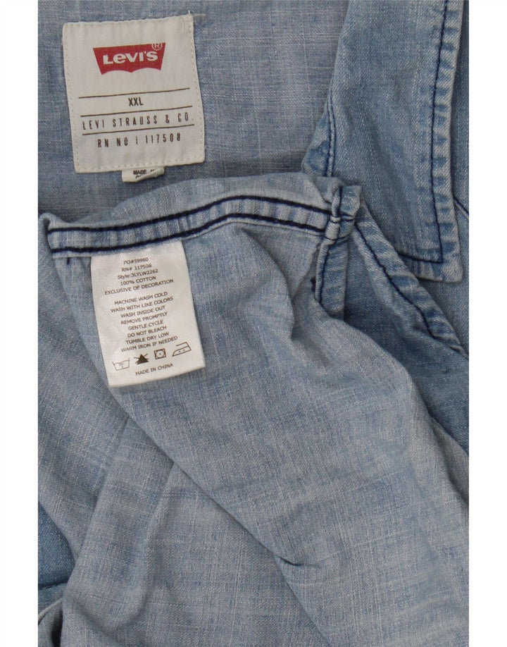Levi's Camisa vaquera para hombre 2XL Algodón azul