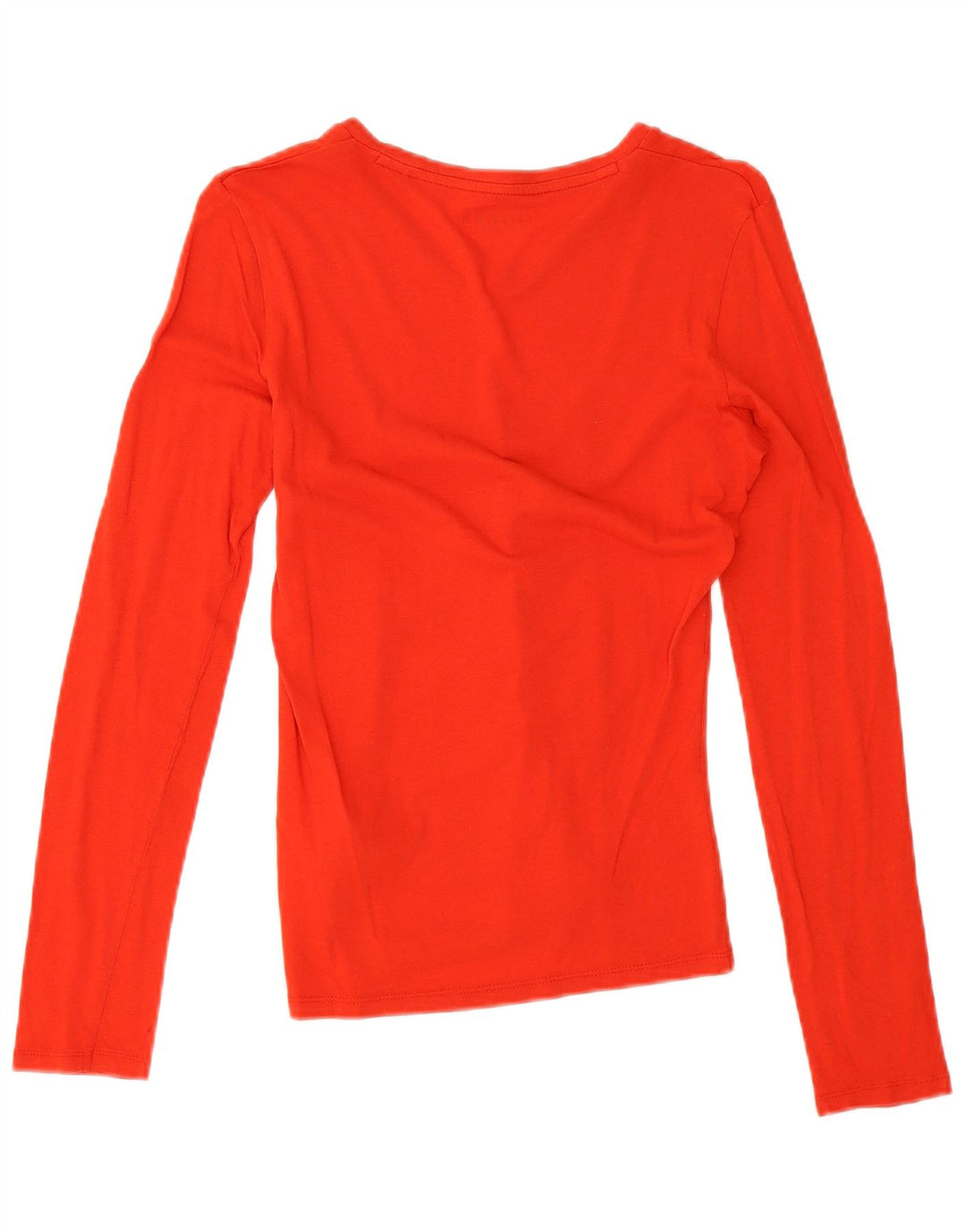 Guess Top gráfico para mujer de manga larga UK 10 Small Red Cotton