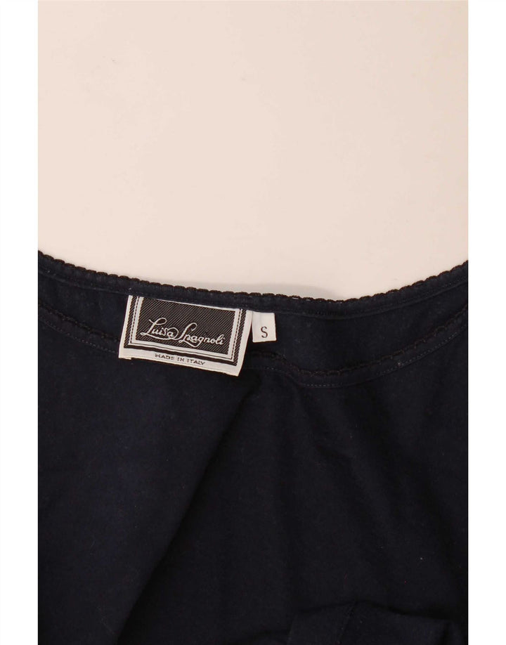 Luisa Spagnoli Top sin mangas para mujer UK 10 Small Azul marino