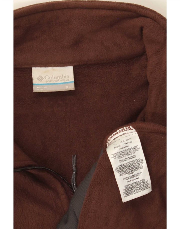 Columbia Chaqueta polar para hombre ES 42 XL Poliéster marrón