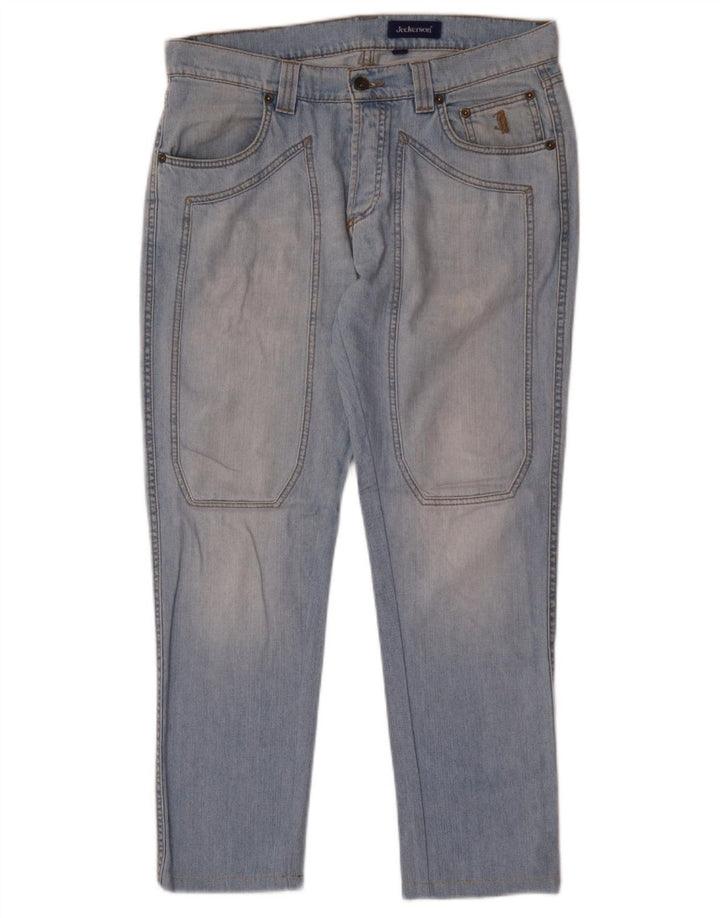 Jeckerson Jeans ajustados para hombre W33 L29 Algodón azul