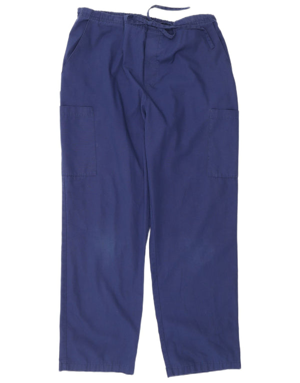 Dickies Pantalones Cargo Regulares para Hombre Grande W34 L30 Poliéster Azul Marino