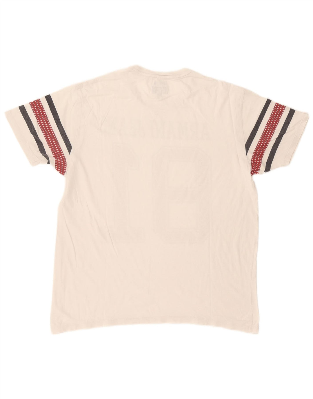 Armani Jeans Hombre Regular Graphic Camiseta Top XL Blanco