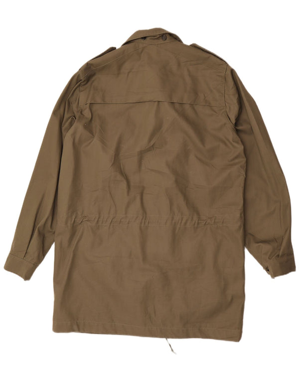 Vintage hombres chaqueta militar Reino Unido 38 medio caqui