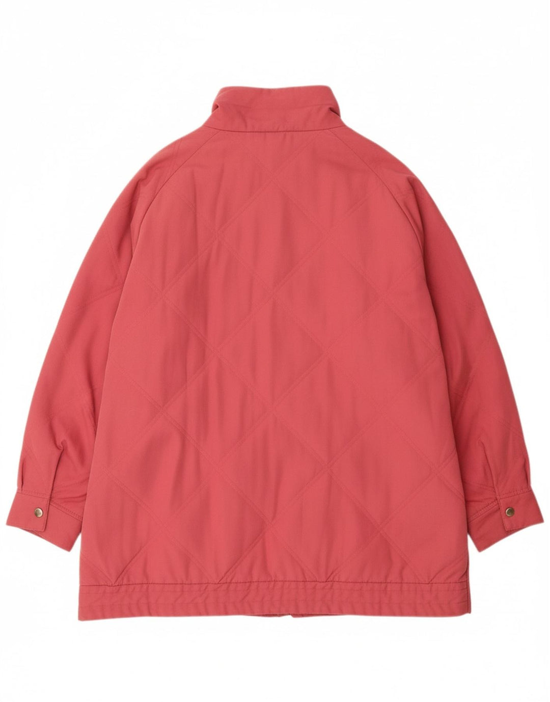 VINTAGE Chaqueta acolchada para mujer Reino Unido 22 3XL Poliéster rosa