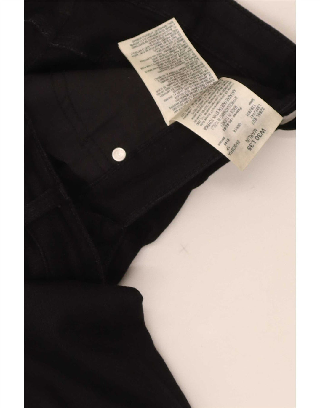 Vaqueros Lee Marlin Slim Straight para Mujer W30 L35 Algodón Negro