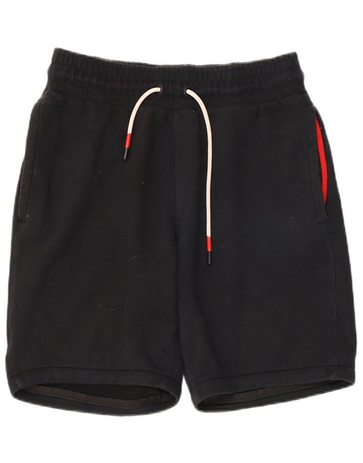 Pantalones cortos deportivos Nike para hombre de algodón negro mediano