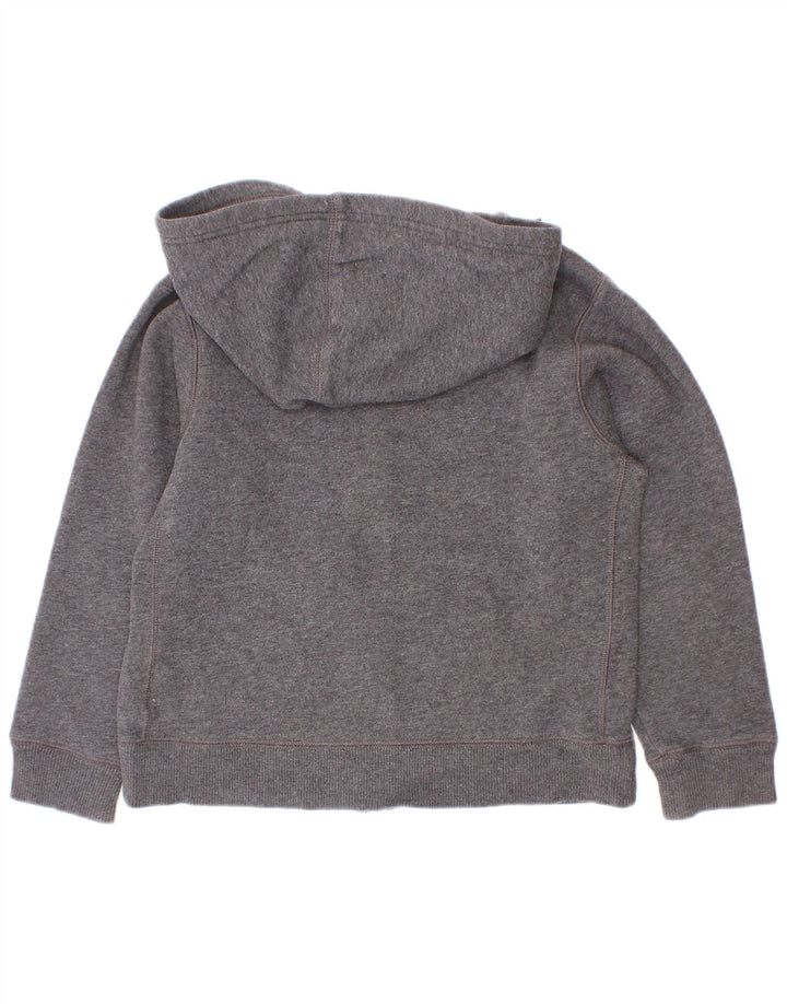 Nike Sudadera con capucha y cremallera gráfica para niños 6-7 años Gris