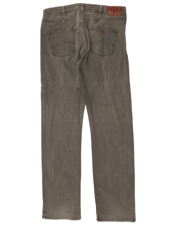 Vaqueros Armani Hombre Rectos W36 L34 Algodón Verde