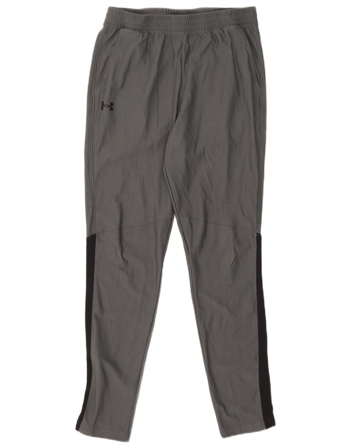UNDER ARMOUR Pantalón de chándal ajustado para hombre Gris grande Colorblock