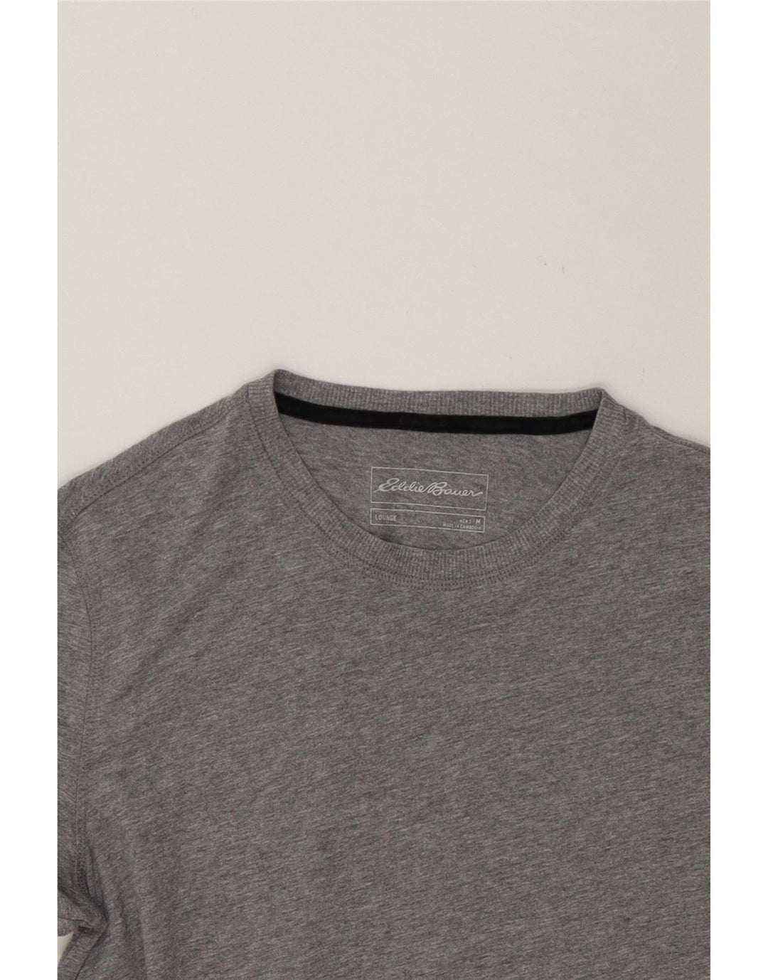 EDDIE BAUER Mens T-Shirt Top Medium Grey Cotton Vintage Eddie Bauer and Second-Hand Eddie Bauer from Messina Hembry 