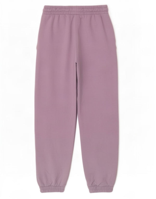 Zara Mujer Chándal Pantalones Joggers UK 8 Small Púrpura Poliéster