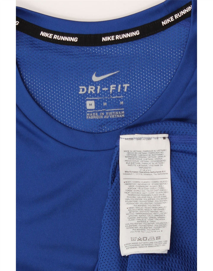 Camiseta Nike Dri Fit para hombre Top poliéster azul medio