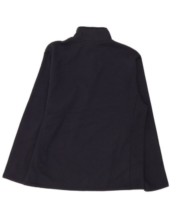 Top de chándal con cremallera y cuello para hombre de Mountain Warehouse, talla grande, azul marino, deportivo