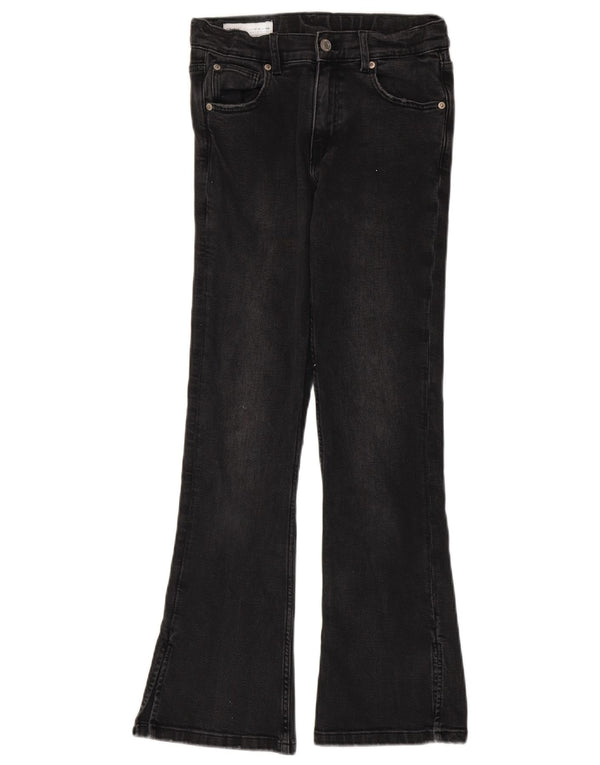 Zara Vaqueros Niña Flare 13-14 Años W26 L28 Gris Algodón